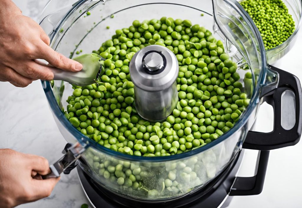 Adding peas to the processor
