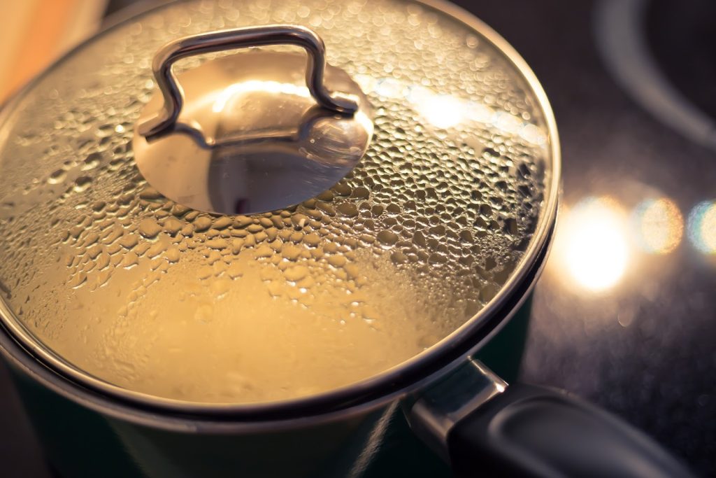 Boiling of water