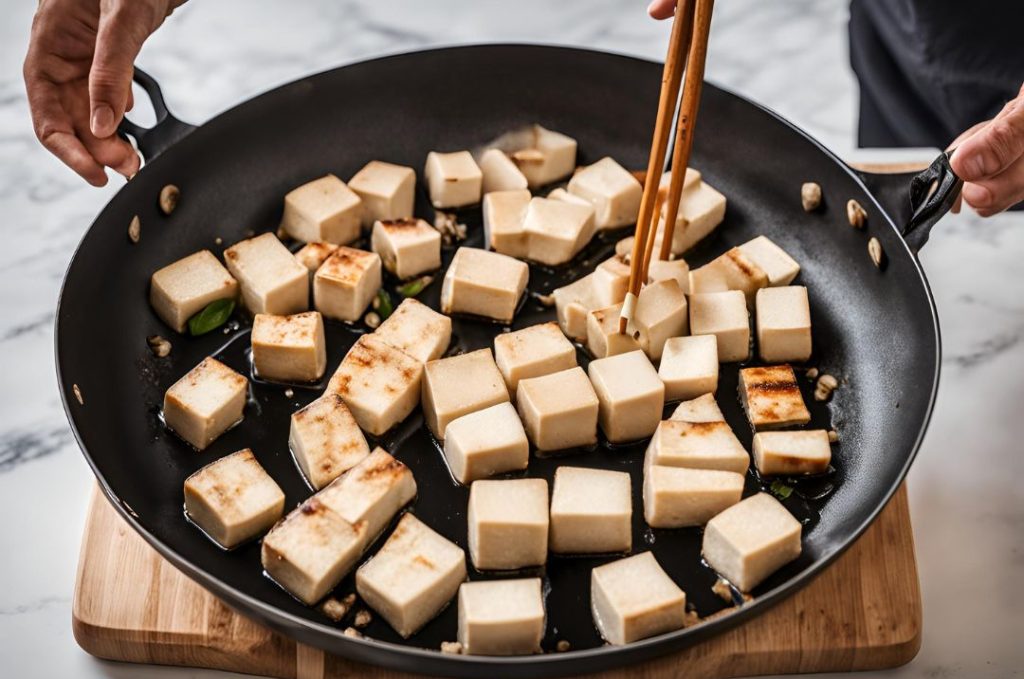 Cooking of tofu