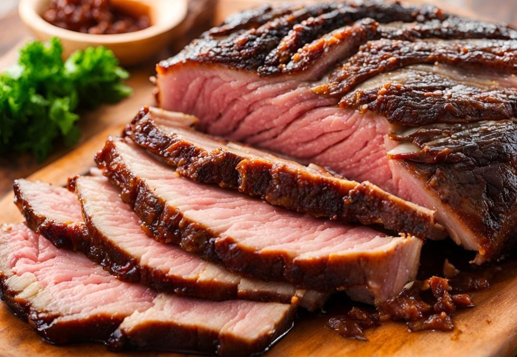 Slicing the meat