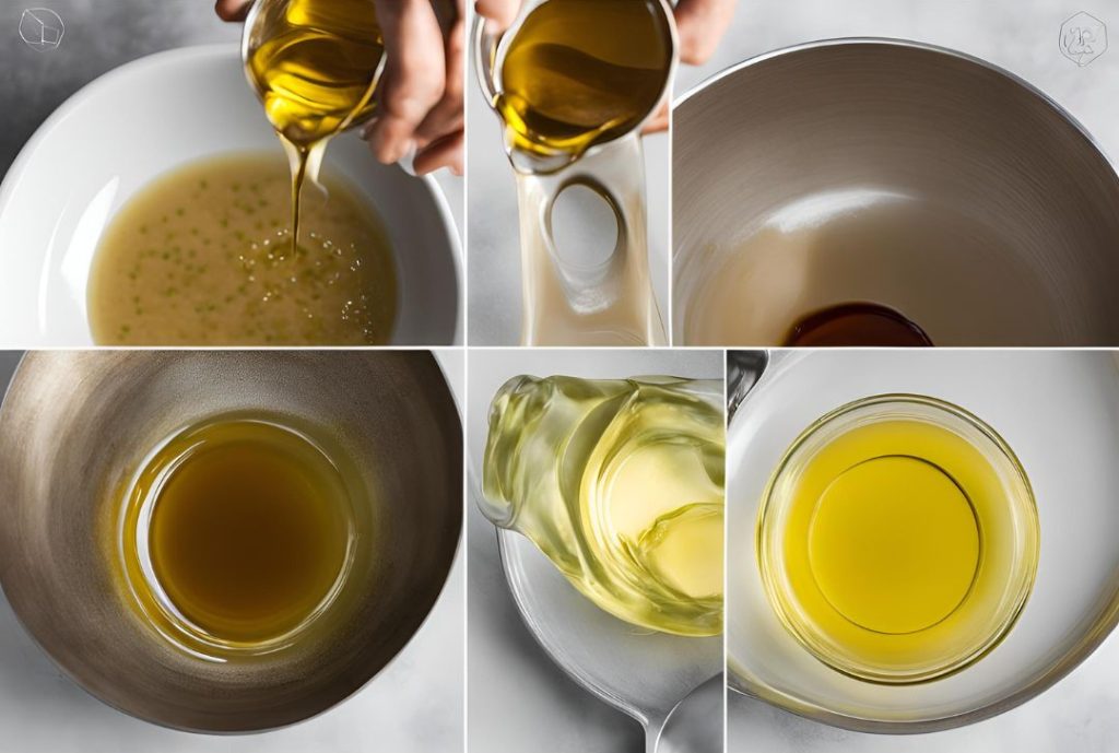 Mix up the oils to prepare dressing